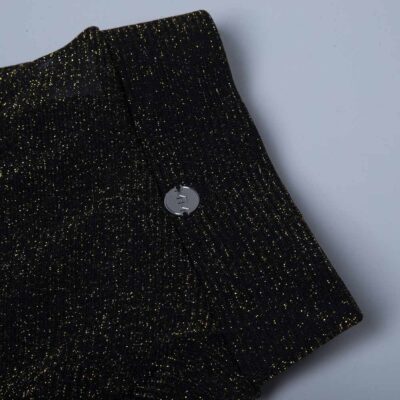 SKIRT SHINE BLACK & GOLD